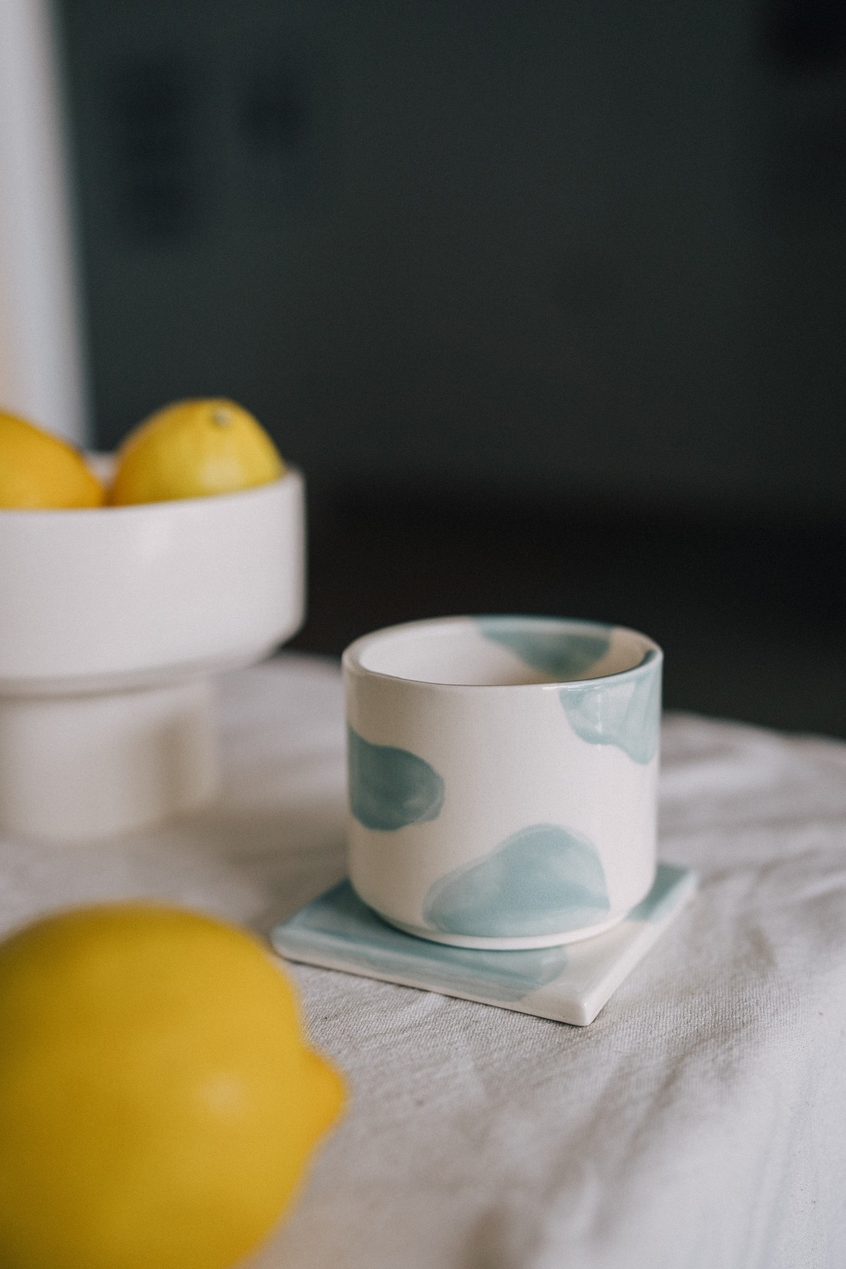 Стакан с облачками